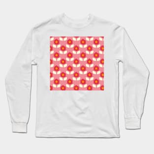 Retro Floral Long Sleeve T-Shirt